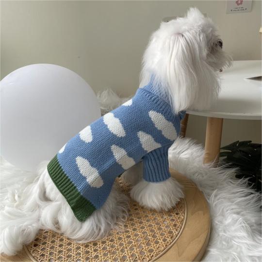 Jacquard Knit Pet Sweater: Stylish Warm Apparel for Your Furry Friend