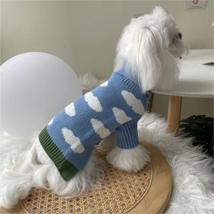 Jacquard Knit Pet Sweater: Stylish Warm Apparel for Your Furry Friend