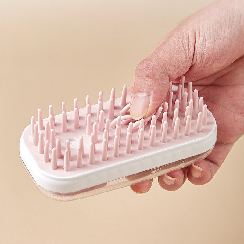 Silicone Pet Bath Brush Soft Massage Cleaning Foam Grooming