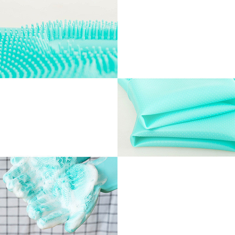 Silicone Pet Grooming Glove Brush Bath Massage Cleaning Comb