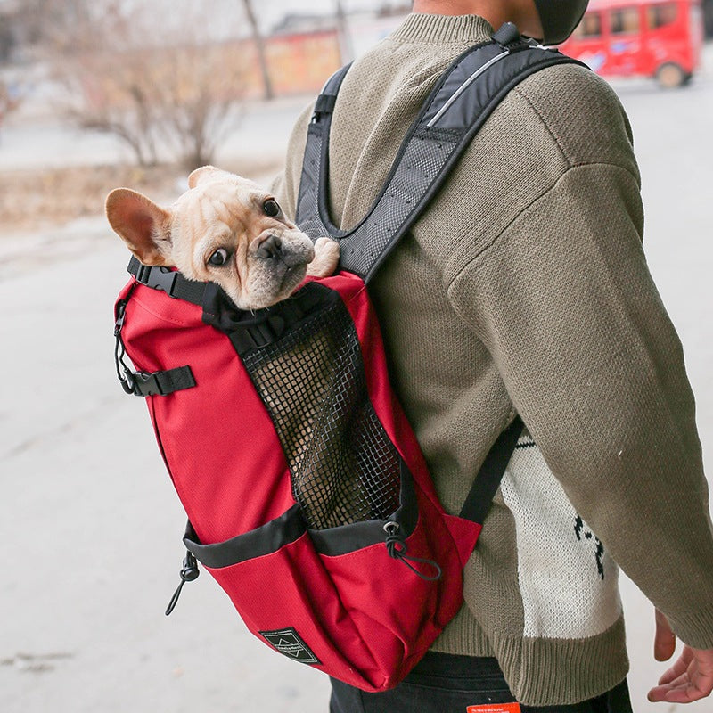 Double-Shoulder Pet Carrier Backpack Portable Travel Bag