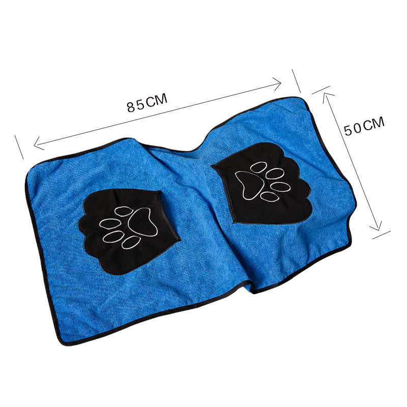 Absorbent Pet Bath Towel Quick-Dry Soft Fiber