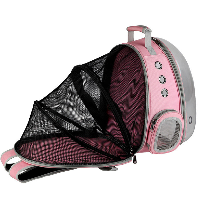 Portable Pet Backpack Carrier Bubble Space Capsule 360° View