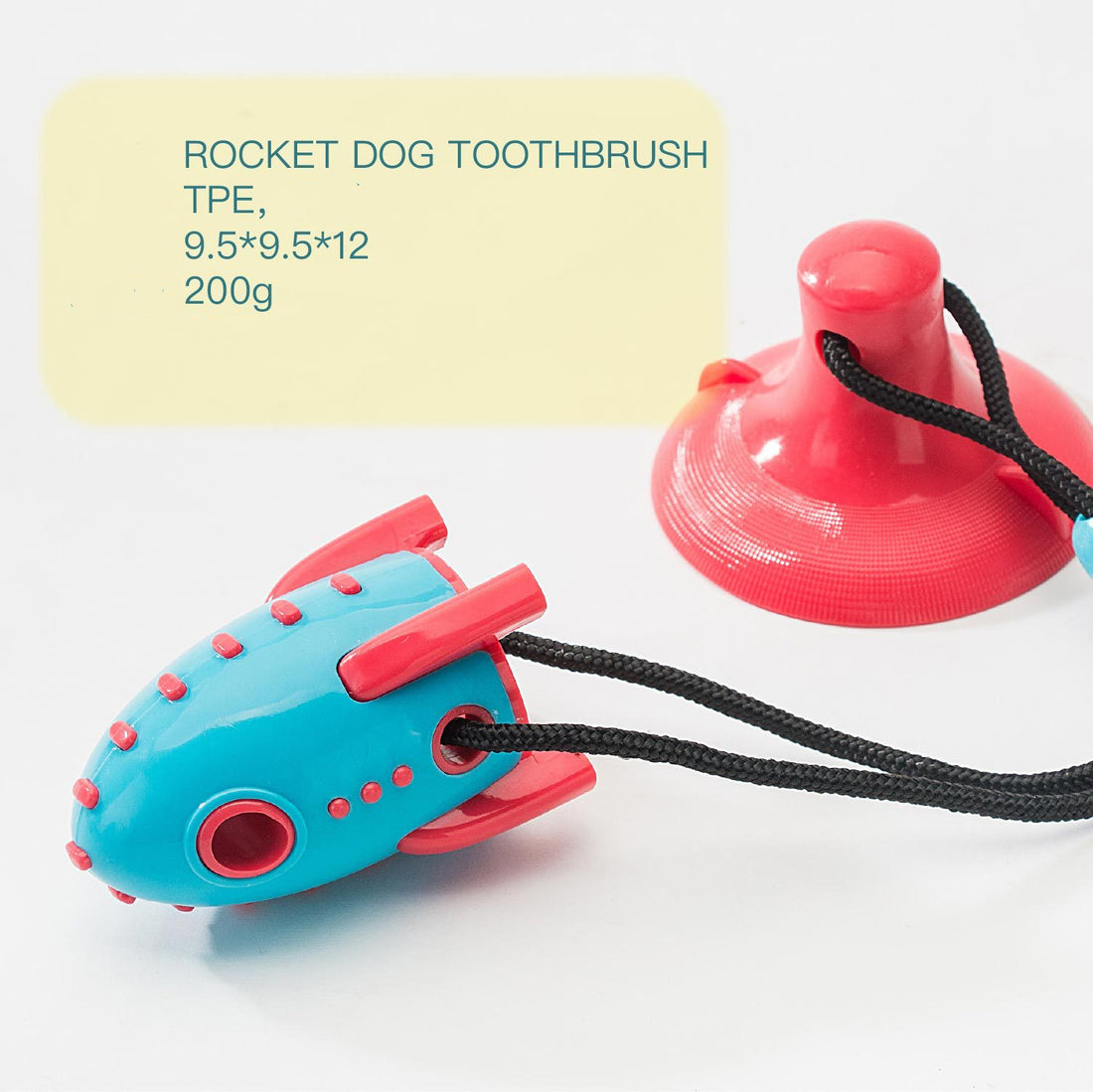 Rocket-Shaped Bite-Resistant Interactive Pet Toy