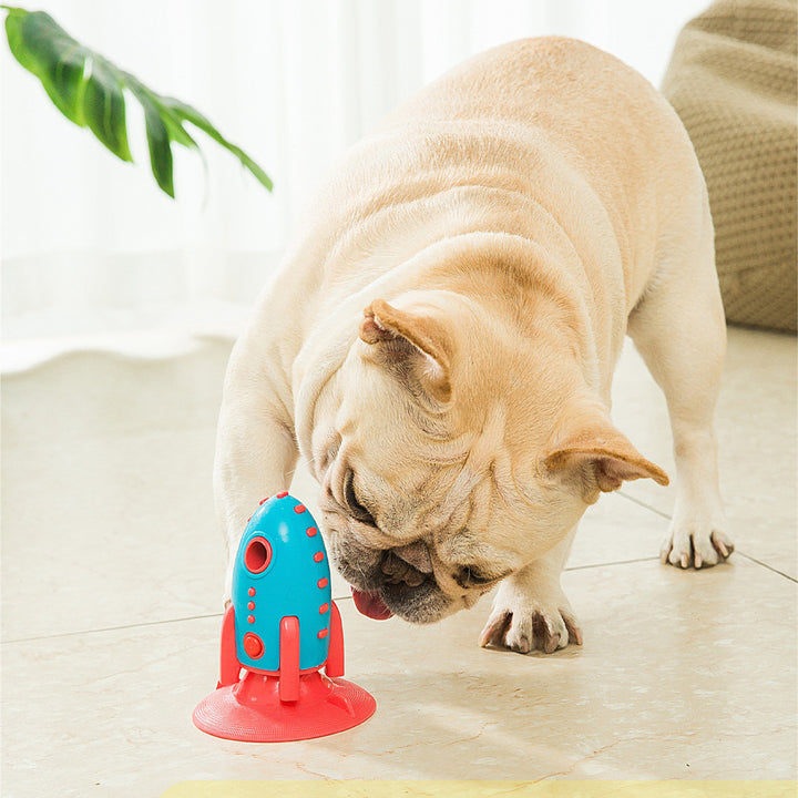 Rocket-Shaped Bite-Resistant Interactive Pet Toy