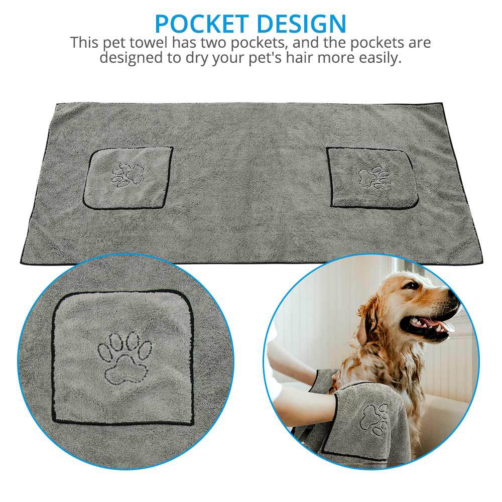 Super Absorbent Large Pet Bathrobe Soft Quick Dry Towel