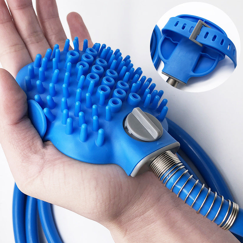 Outdoor Pet Bath Shower Brush Cleaning Tool