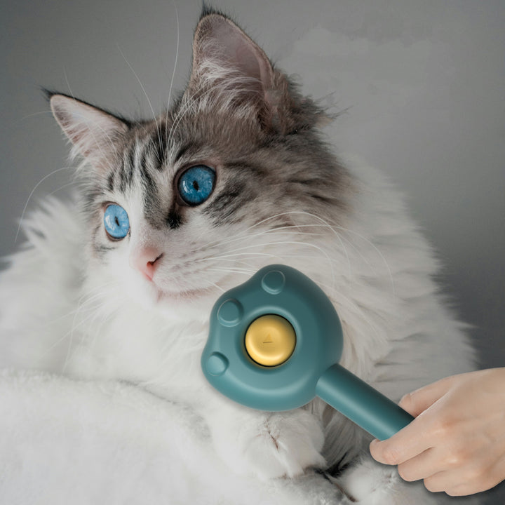 Self-Cleaning Pet Grooming Comb Hair Brush Kit