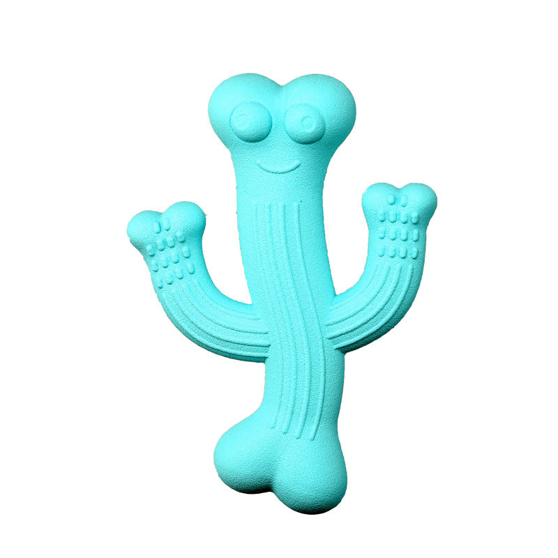 Cactus-Shaped Ultra-Durable Interactive Pet Chew Toy
