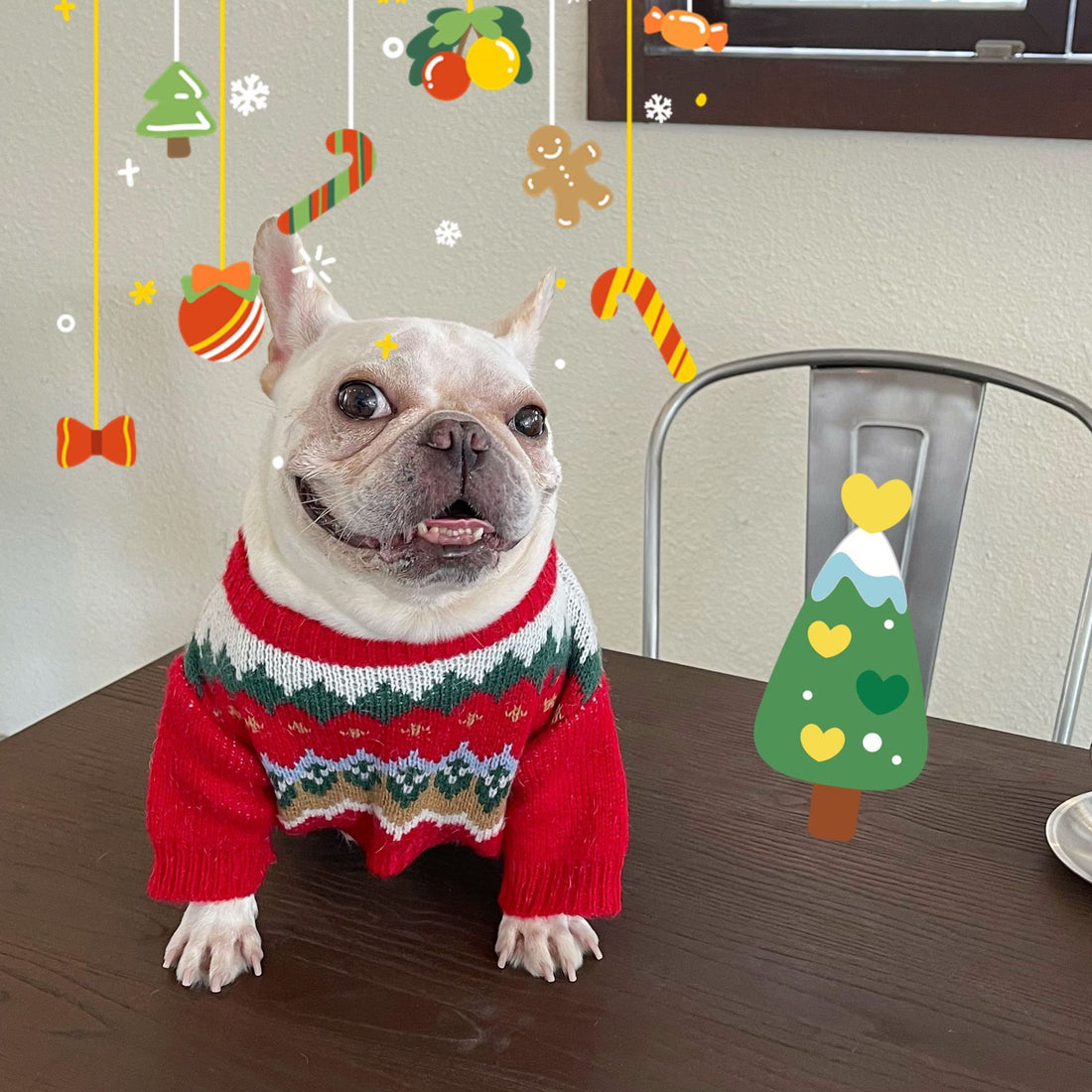 Festive Pet Christmas Sweater Cozy Holiday Apparel