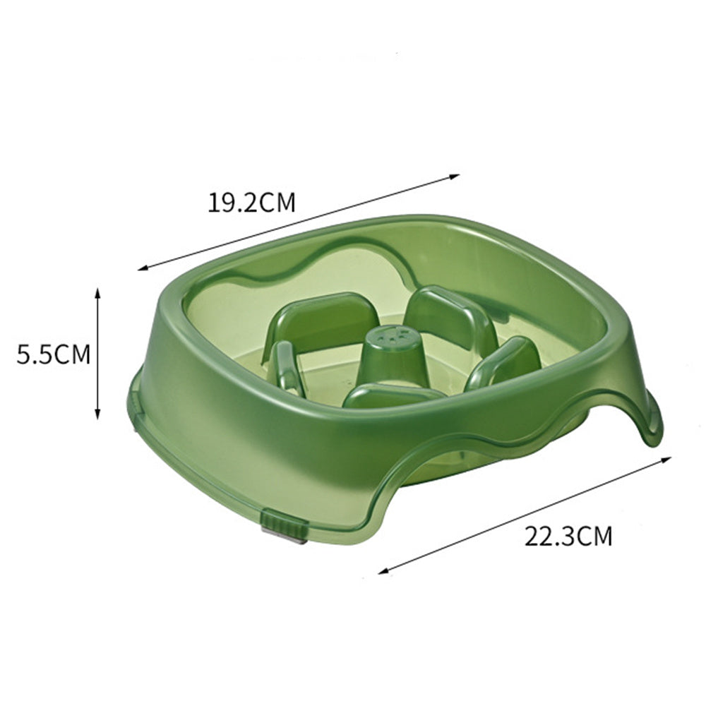 Slow Anti-Choking Plastic Pet Water And Food Bowl