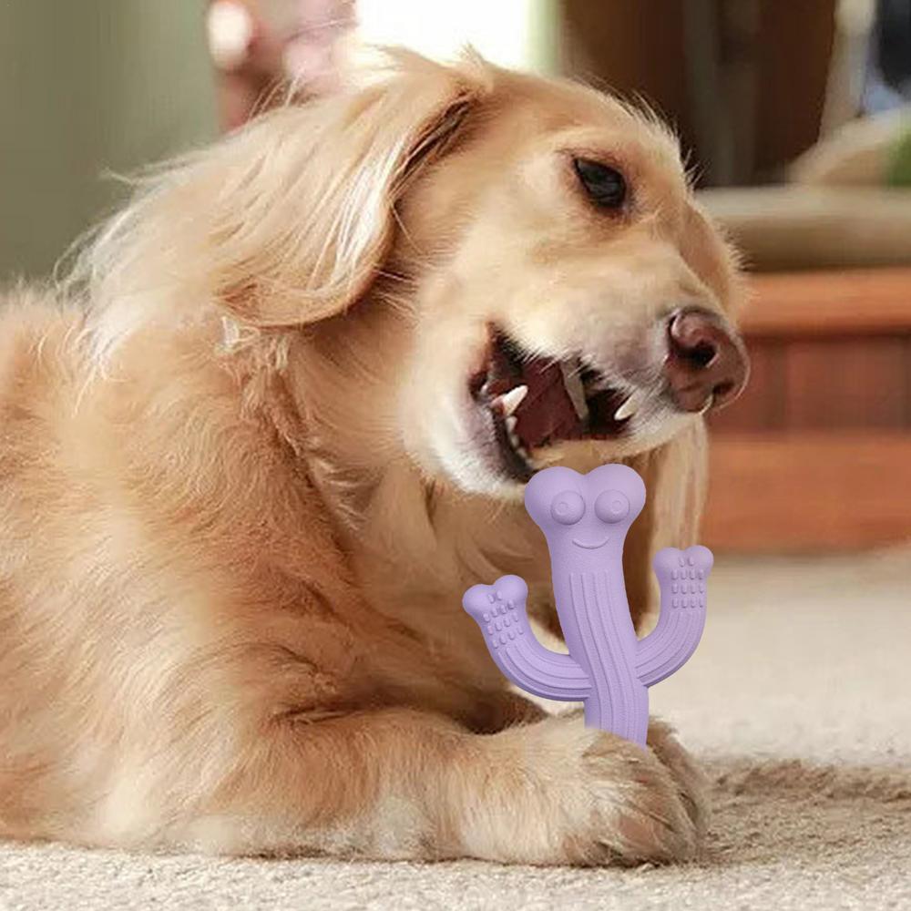 Cactus-Shaped Ultra-Durable Interactive Pet Chew Toy