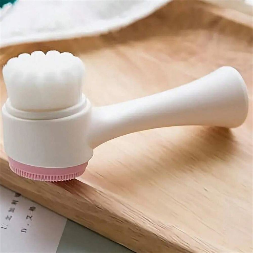 Easy-Clean Nylon Pet Paw Brush Grooming And Massage Tool