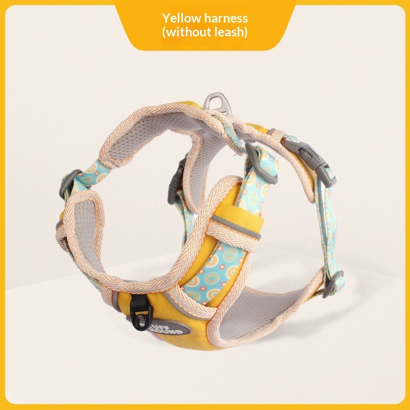 Vest-Style Pet Harness Adjustable Walking Leash Small to Large