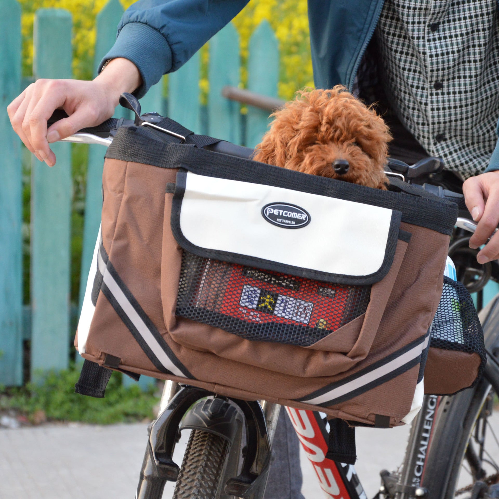 Pet Bicycle Carrier Front Basket Removable Bike Bag