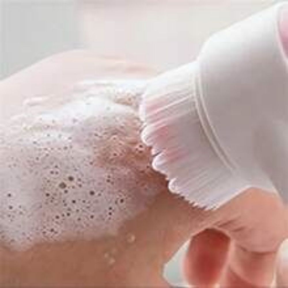 Easy-Clean Nylon Pet Paw Brush Grooming And Massage Tool