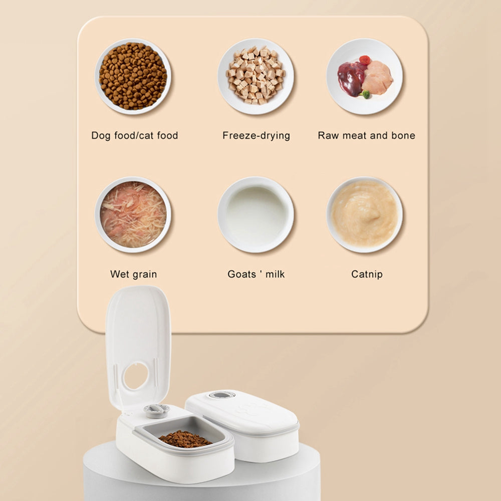 Automatic Smart Pet Food Dispenser With Timer Bowl