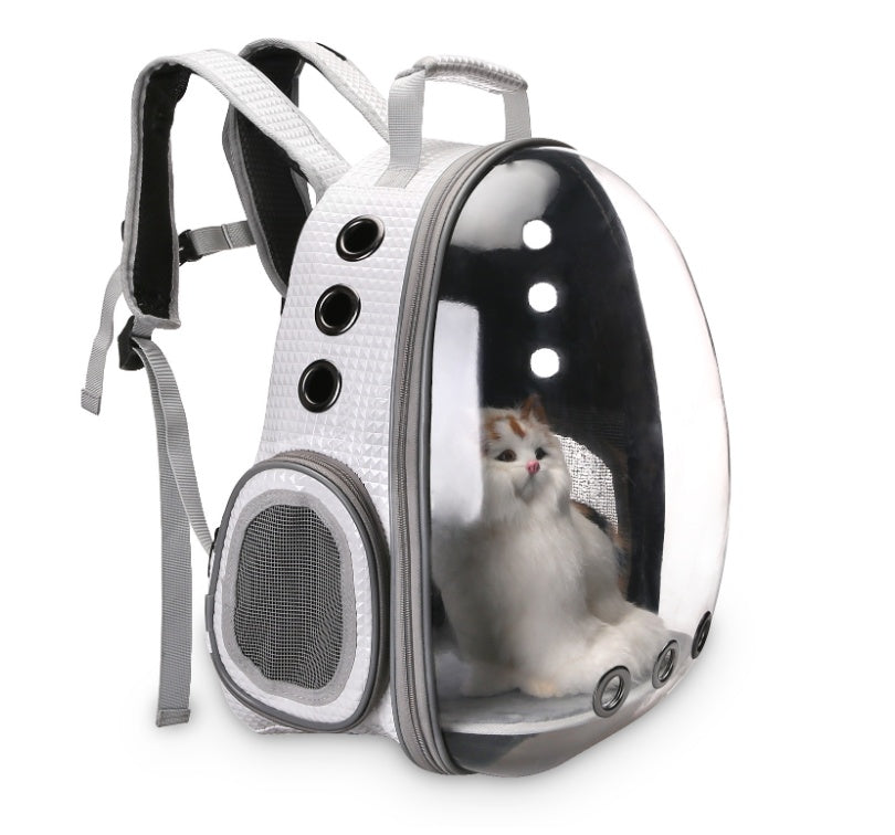 Portable Pet Backpack Carrier Bubble Space Capsule 360° View