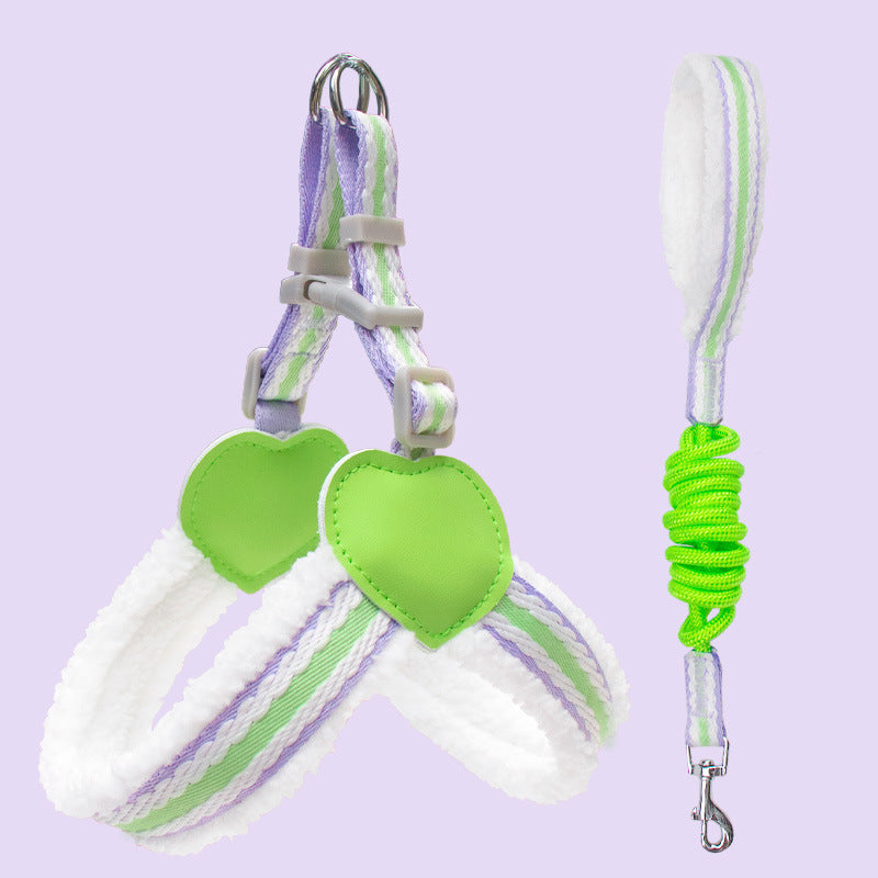 Pet Breathable Summer Chest Vest Leash Walking Harness
