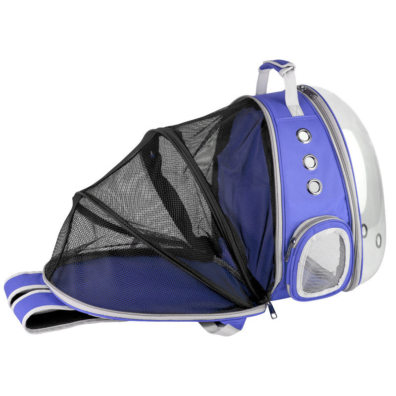 Portable Pet Backpack Carrier Bubble Space Capsule 360° View