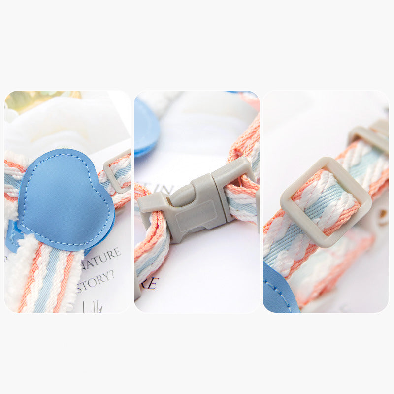 Pet Breathable Summer Chest Vest Leash Walking Harness
