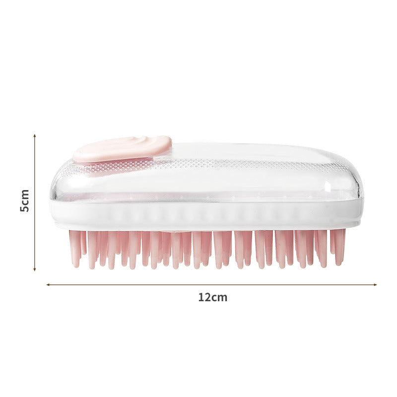 Silicone Pet Bath Brush Soft Massage Cleaning Foam Grooming