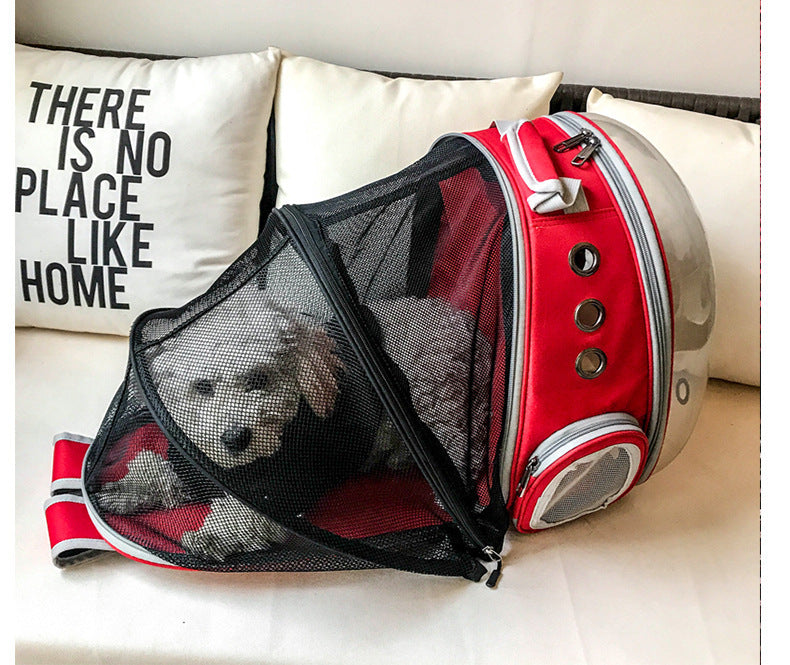 Portable Pet Backpack Carrier Bubble Space Capsule 360° View