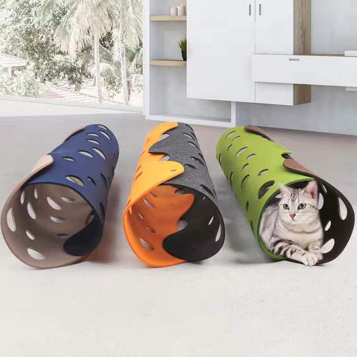 Removable Felt Tunnel Interactive Pet Toy