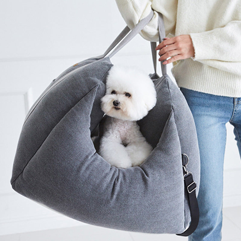 Waterproof Pet Car Carrier Seat Portable Safety Mesh Bag