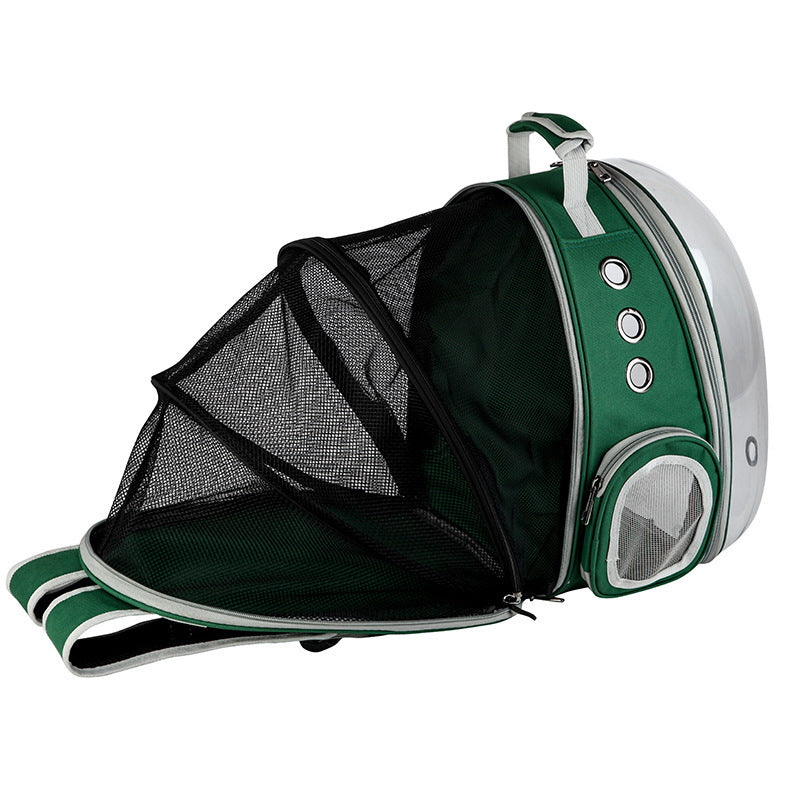 Portable Pet Backpack Carrier Bubble Space Capsule 360° View