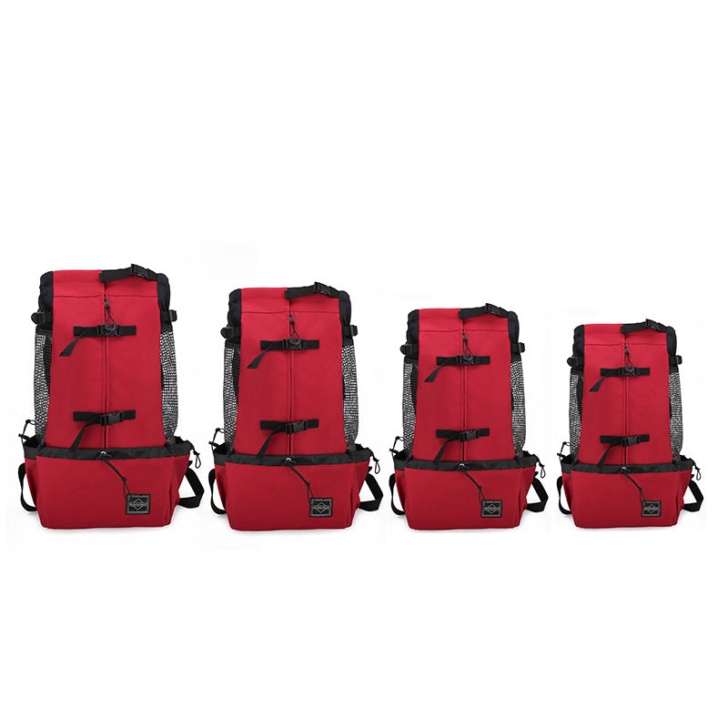 Double-Shoulder Pet Carrier Backpack Portable Travel Bag