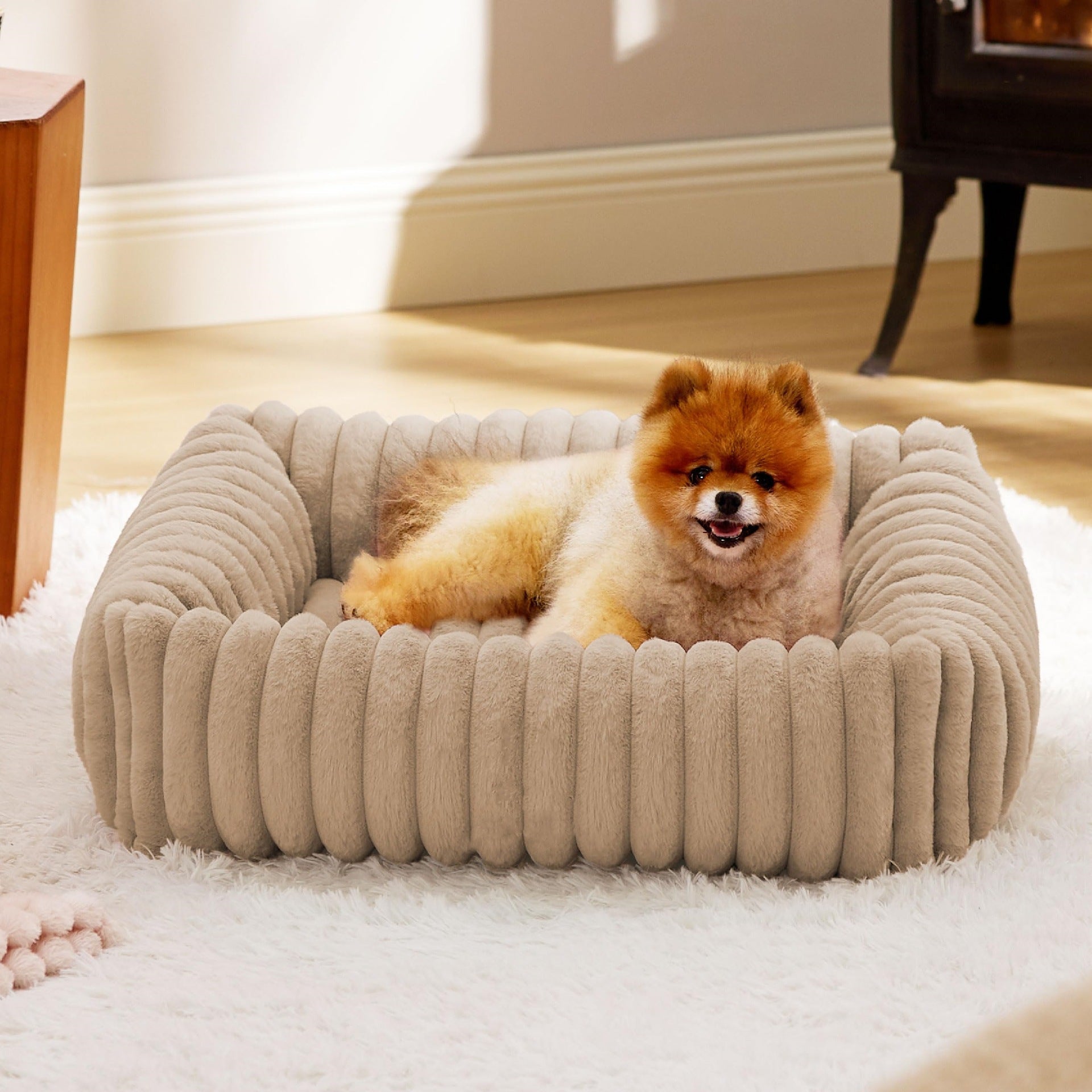 All-Season Plush Pet Bed Cozy Warm Sleeping House