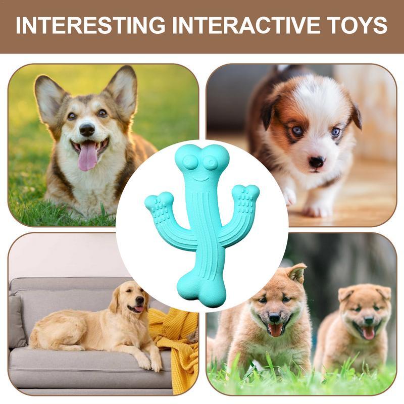 Cactus-Shaped Ultra-Durable Interactive Pet Chew Toy