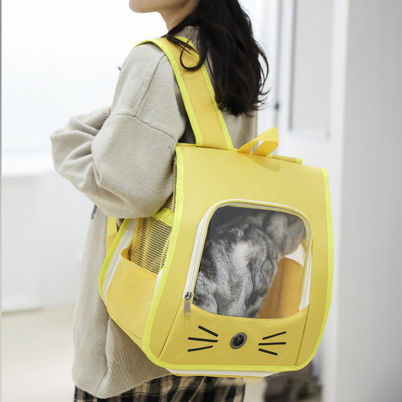 Portable Pet Carrier Backpack Breathable Travel Bag