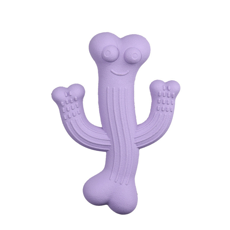 Cactus-Shaped Ultra-Durable Interactive Pet Chew Toy
