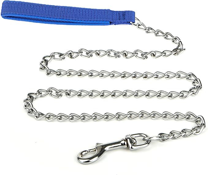 Heavy Duty Metal Pet Leash Chew Proof Chain Handle