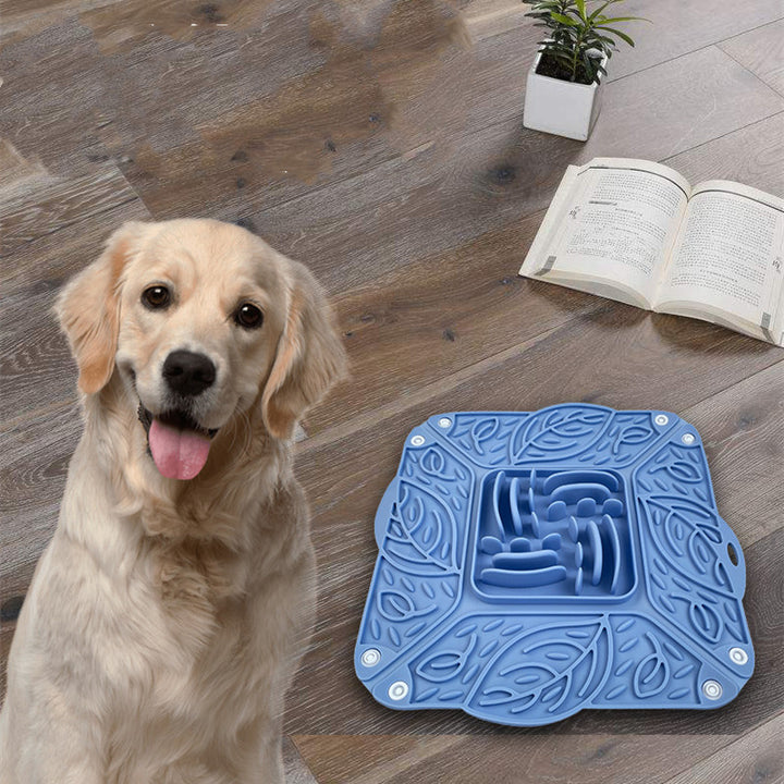 Silicone Foldable Slow-Feeding Pet Bowl Multi-Functional