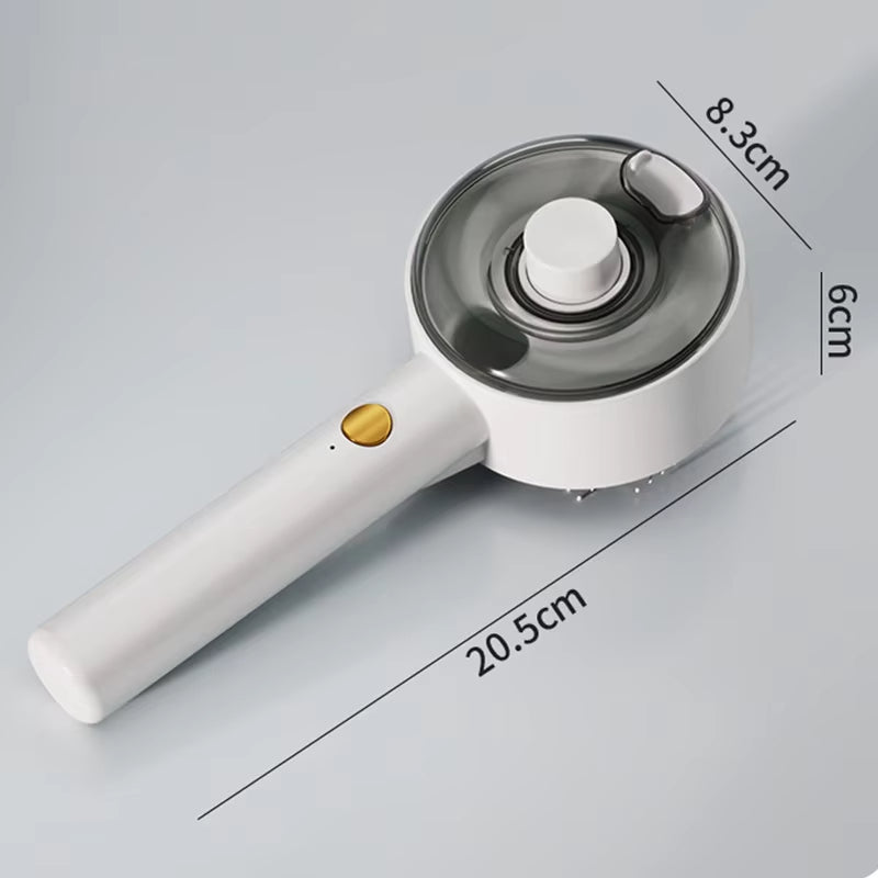 3-in-1 Electric Steam Pet Grooming Brush With Massager