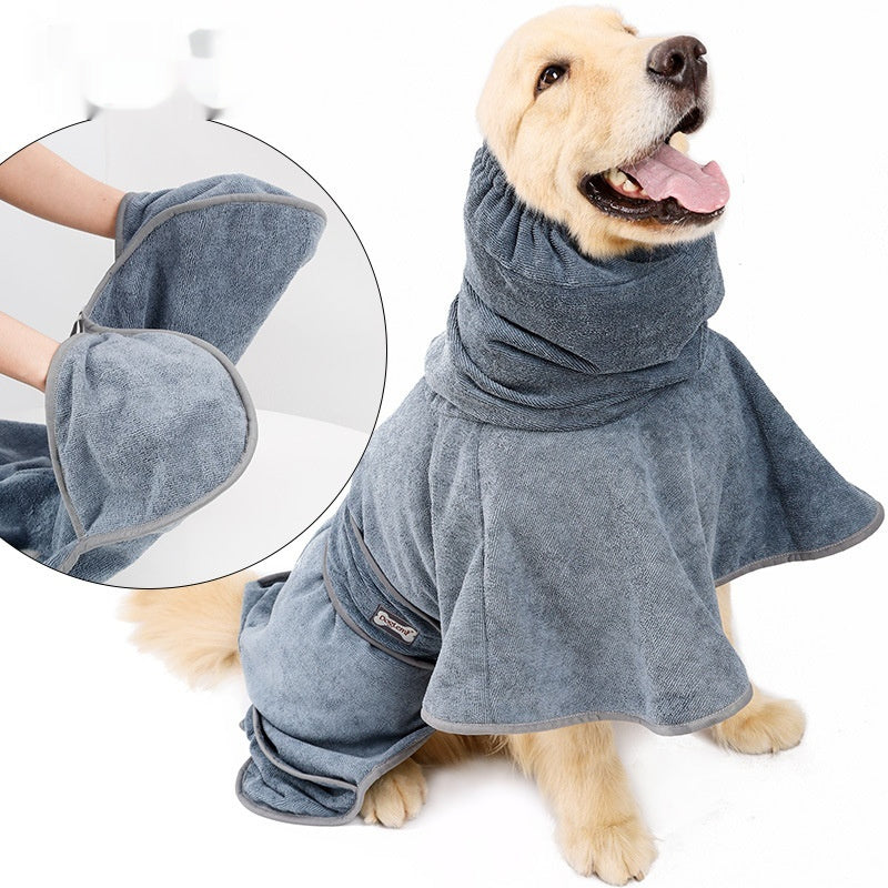 Cotton Pet Bath Towel Super Absorbent Quick-Dry