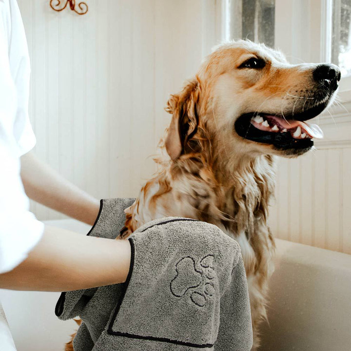 Super Absorbent Large Pet Bathrobe Soft Quick Dry Towel