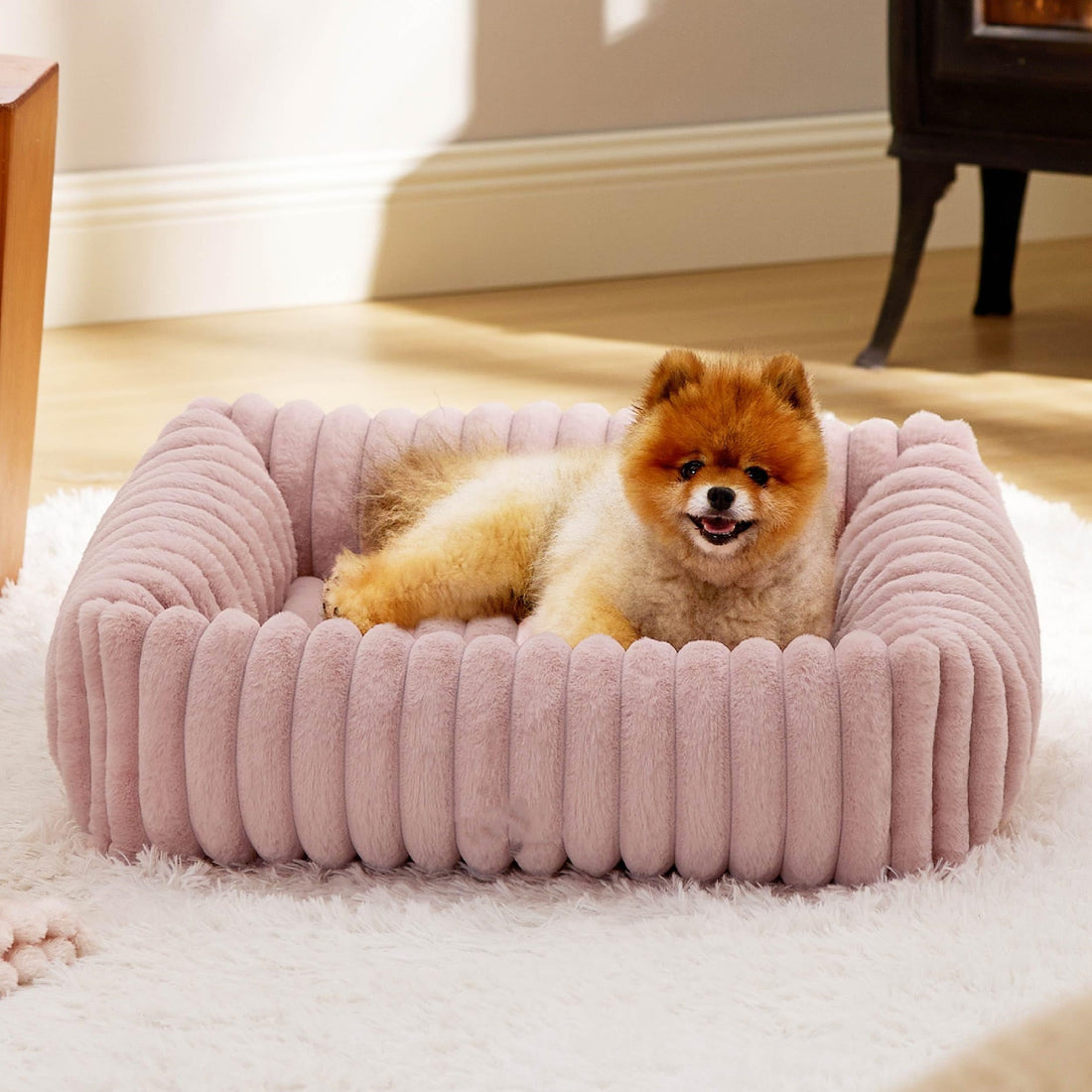 All-Season Plush Pet Bed Cozy Warm Sleeping House