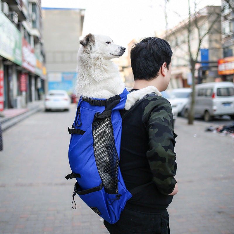 Double-Shoulder Pet Carrier Backpack Portable Travel Bag