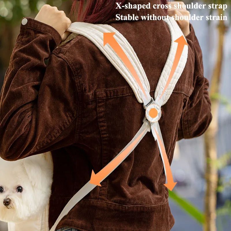 Comfortable Pet Backpack Breathable Cross-Design Travel Carrier