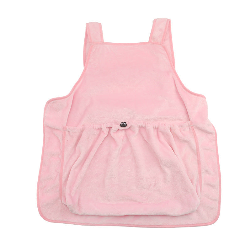 Outdoor Pet Carrier Apron Small Plush Travel Chest Bag