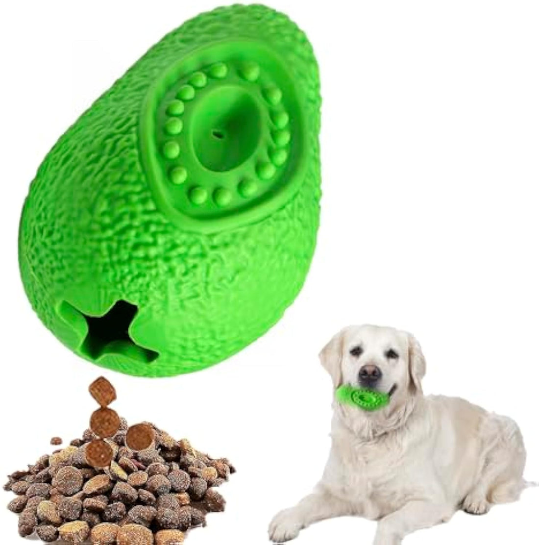 Indestructible Chew-Resistant Safe Rubber Pet Toy