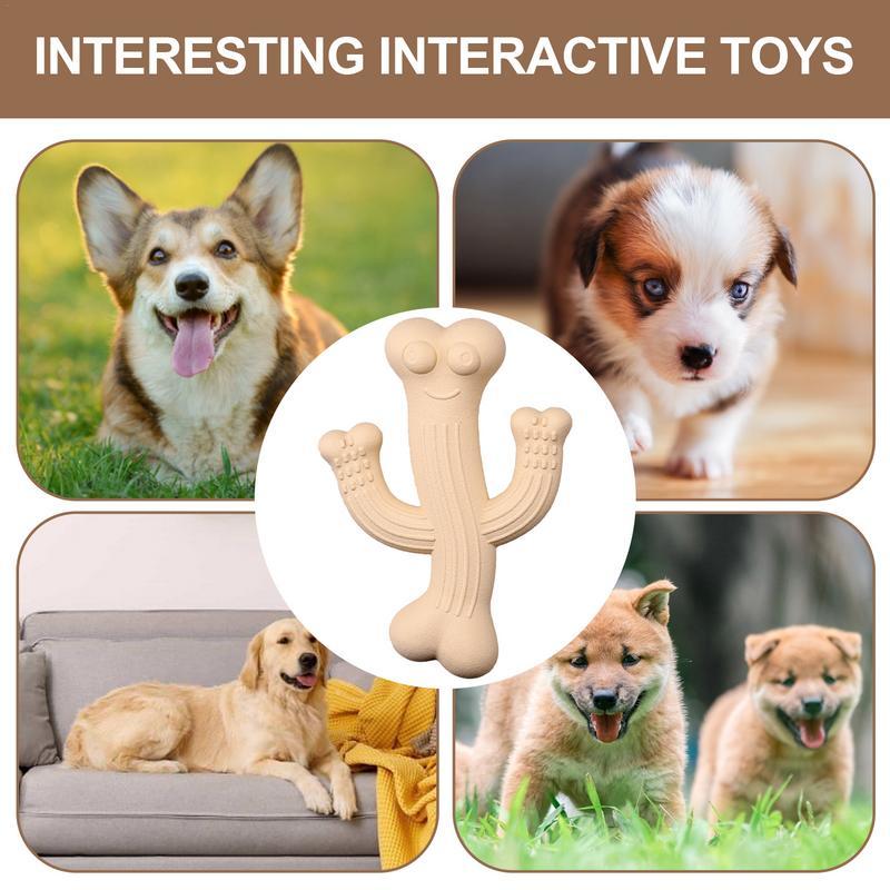 Cactus-Shaped Ultra-Durable Interactive Pet Chew Toy