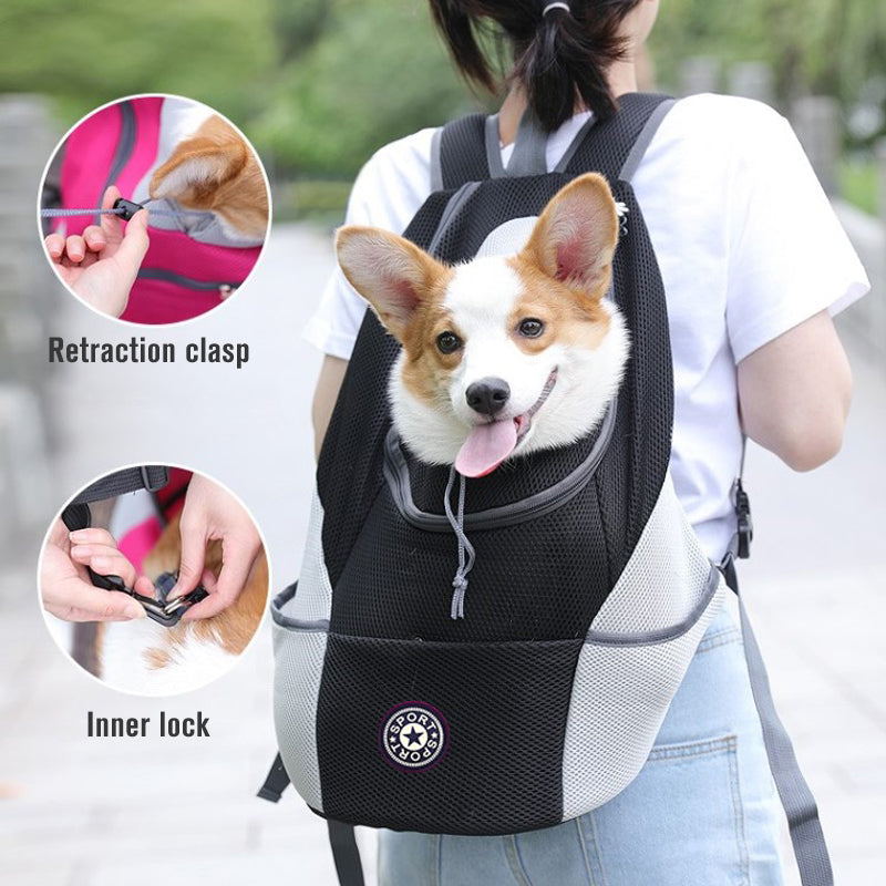 Portable Travel Backpack Outdoor Pet Carrier Lightweight Bag