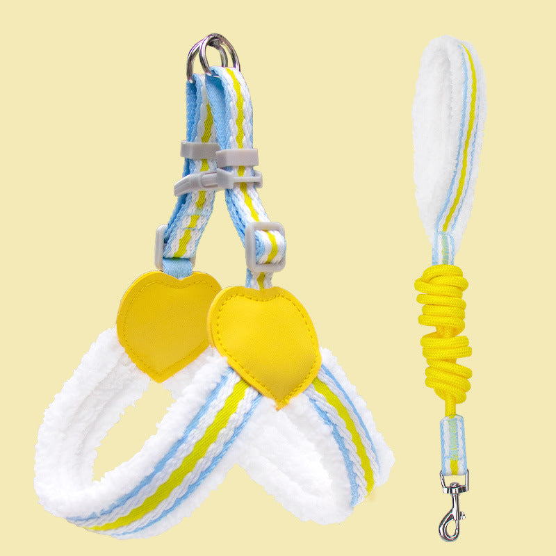 Pet Breathable Summer Chest Vest Leash Walking Harness