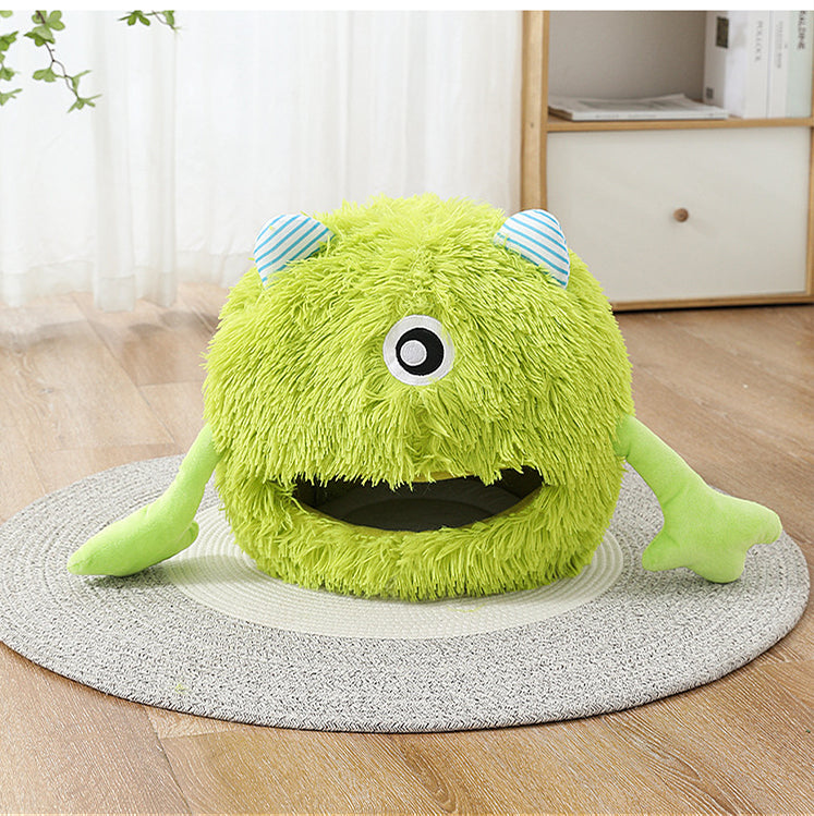 Machine Washable Fluffy Pet Bed Soft Calming Cushion