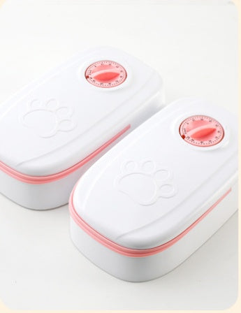 Automatic Smart Pet Food Dispenser With Timer Bowl